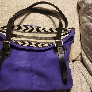 Tylie Malibu Suede Handbag with Shoulder Strap